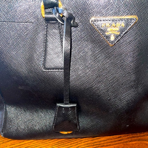 PRADA Small Saffiano Lux Double Zip Galleria Tote - Picture 2 of 11